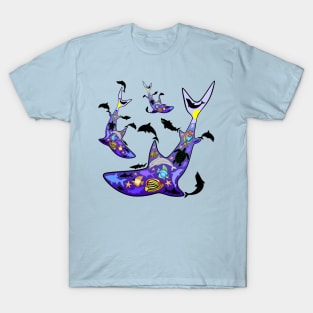 Shark MarineLife Scenery Patterned T-Shirt